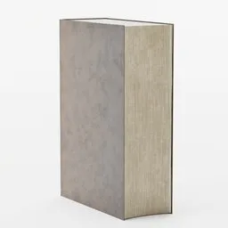High-resolution 3D leather-bound book model, optimized for Blender, with detailed textures.