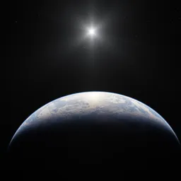 Planet Earth in Space