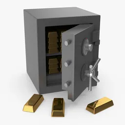 Safe and Gold Bar