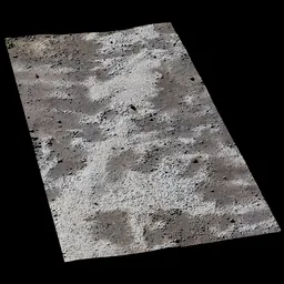 Scan Old broken road small rock