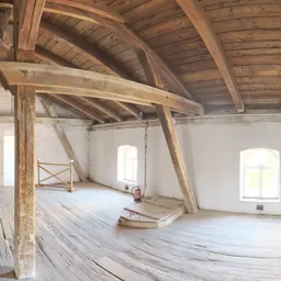 Industrial Wooden Attic