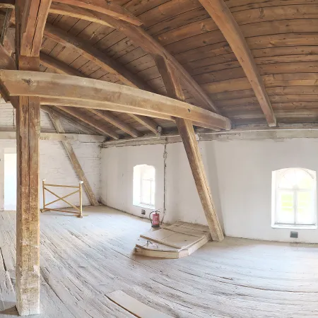 Industrial Wooden Attic