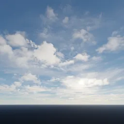 Sunny Cloudy Blue Sky Background