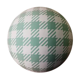 Procedural Teal Picnic Fabric