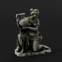 Greek Statue Urn