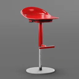 Metal bar stool