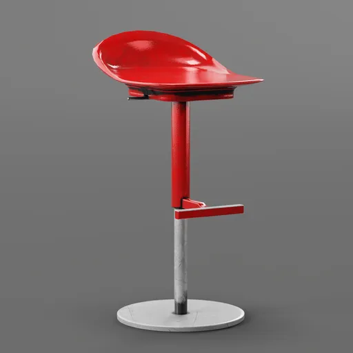 Metal bar stool