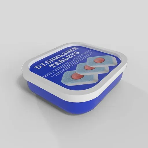 Dishwasher Tablets Plastic Tub