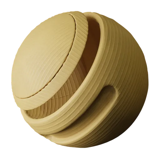 Fluted Yellow Cardboard