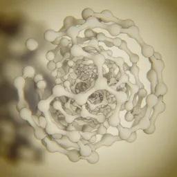 Organic Molecular Helix Lattice Ceramic