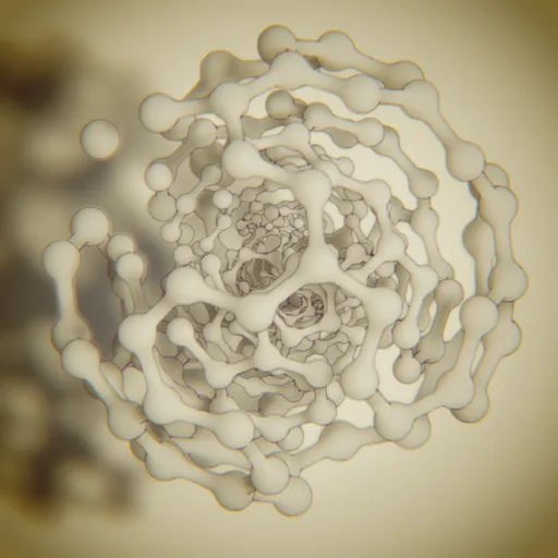 Organic Molecular Helix Lattice Ceramic