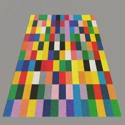 Multi-colored rug