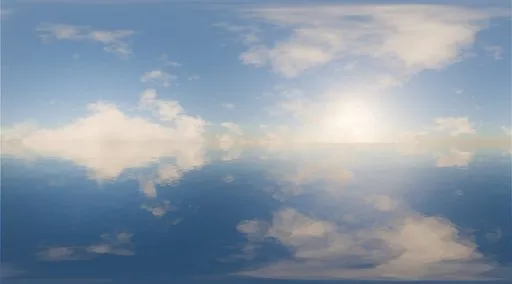 Calm Horizon Sky & Ocean Reflection