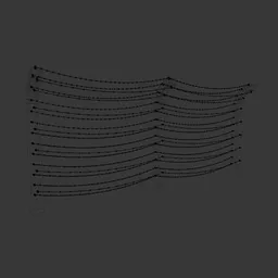 Procedural WWII Era Concrete Fence