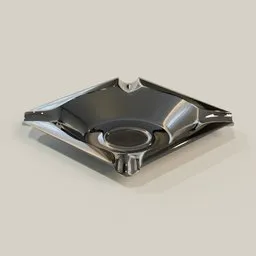 Stainless Steel Square Ashtray