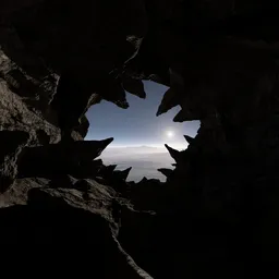 Rugged Sci-fi Cave Rock