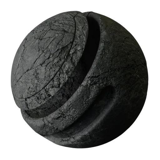 Cracked rock