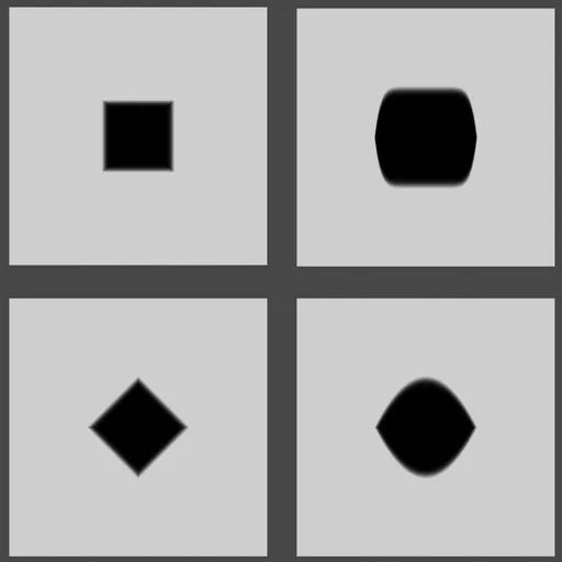 Procedural Square Inflatable FX material for Blender 3D PBR textures, versatile for shaders.
