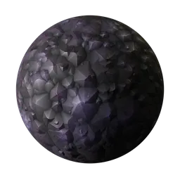 Stylized Purple Crystal Rock