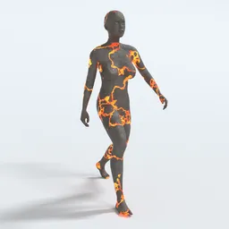 Lava Woman Animated