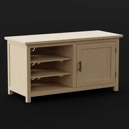 Wooden Cabinet With Doors