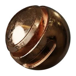 Rough scratcehd copper metal