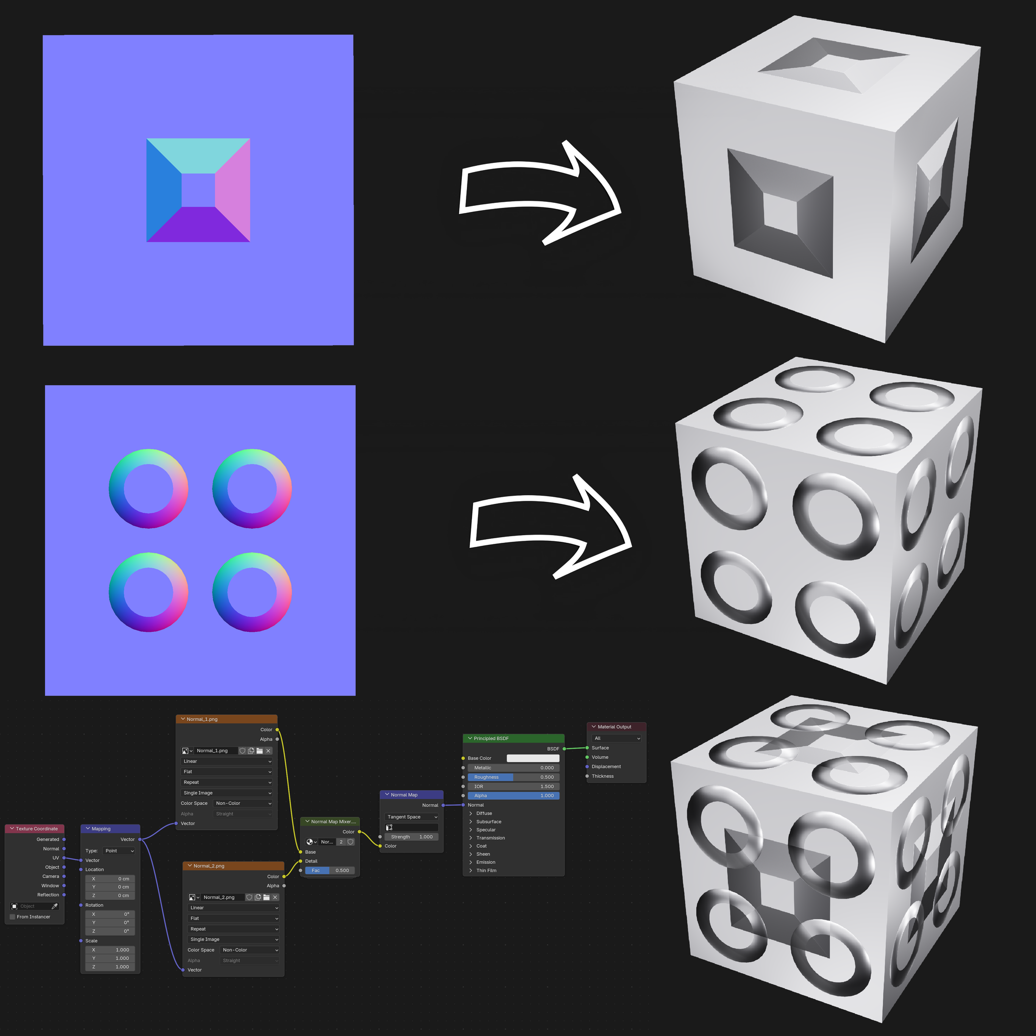 Normal Map Mixer. | FREE Effects Node Groups | Blendkit