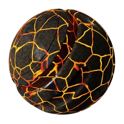 Volcanic Obsidian with Lava Seams