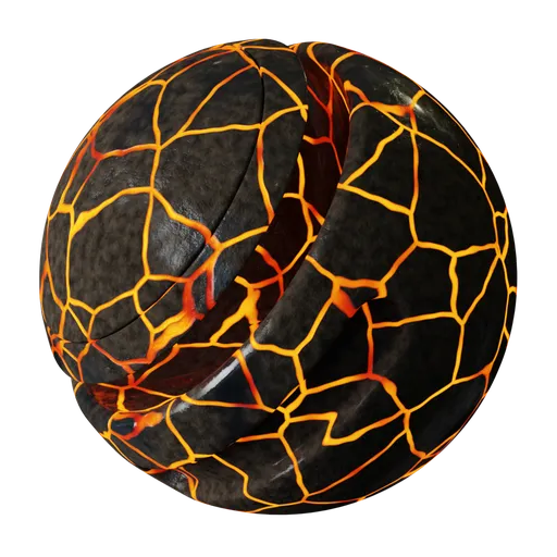 Volcanic Obsidian with Lava Seams