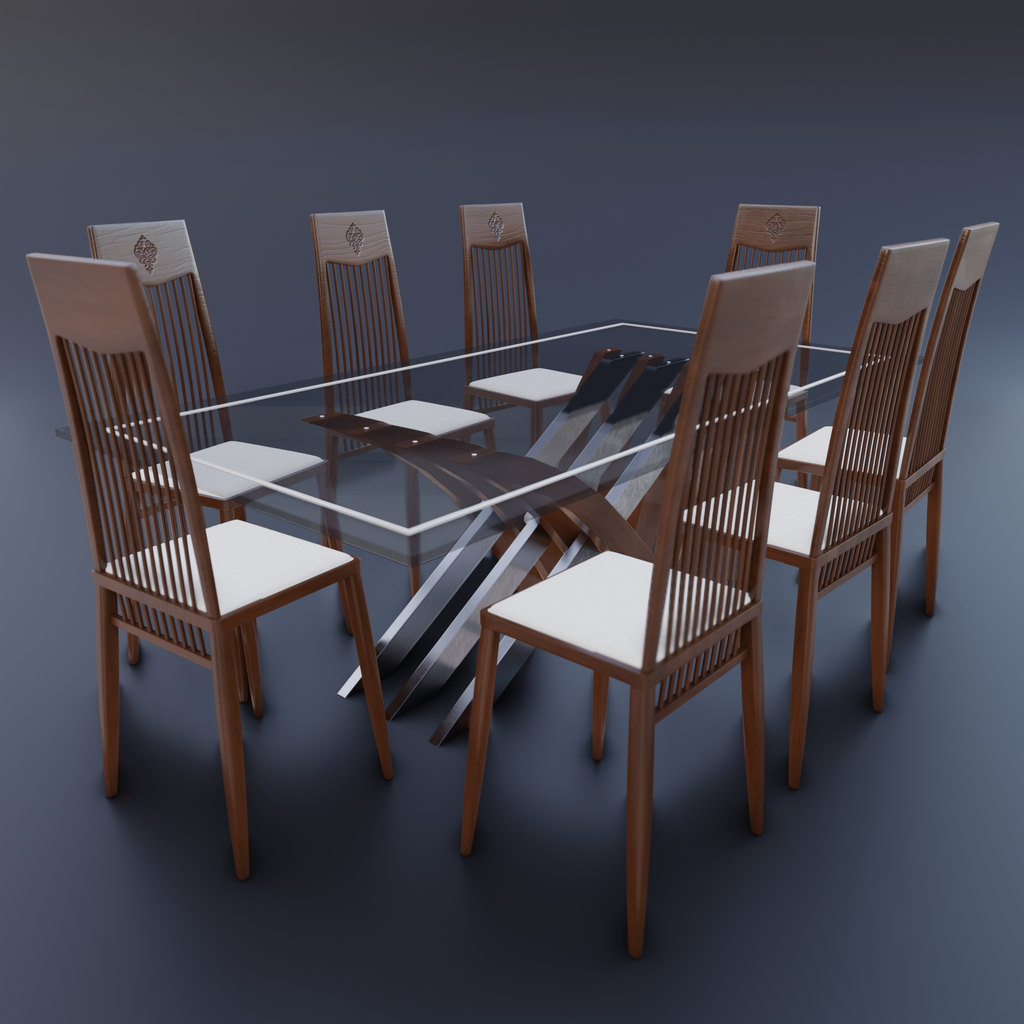 BlenderKit Download the FREE Dining table model