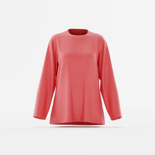 Solid Simple oversized Tee long T Shirt
