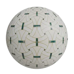 Luxurious waterjet marble