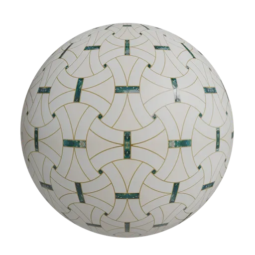 Luxurious waterjet marble
