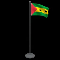 Animated Flag of Sao Tome and Principe