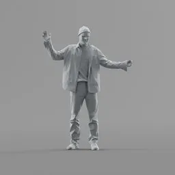 Lowpoly Male Standing