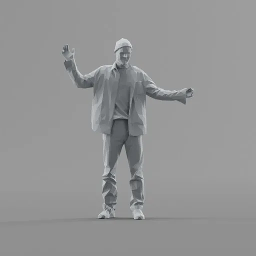 Lowpoly Male Standing