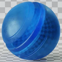 Glass Imperfections Blue Misted