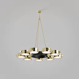 Italian modernist chandelier