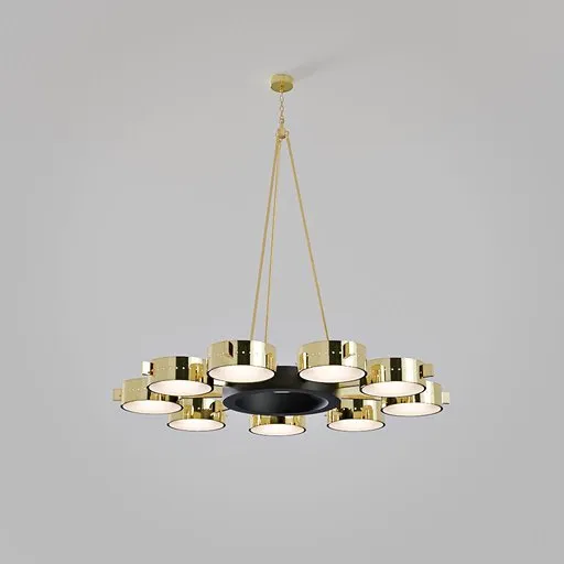 Italian modernist chandelier
