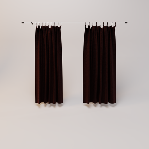 Curtain coffee brown