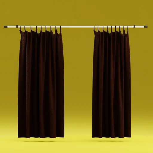 Curtain coffee brown