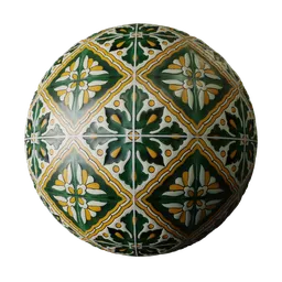 Rustic Hand-Painted Ceramic Tile 21