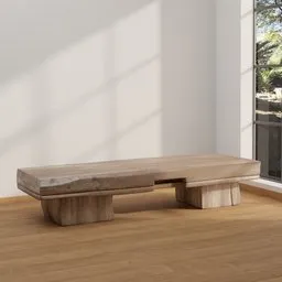 Rustic Block Table