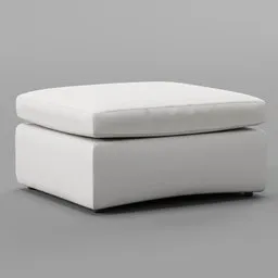 MONACO PREMIUM Footstool Sandbeige