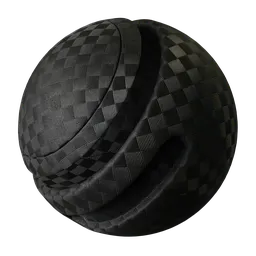 Patterned black plastic