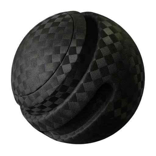 Patterned black plastic