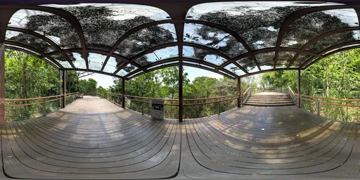 Mountain pavilion during the day