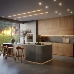 Modern Minimalist Kitchen Interior