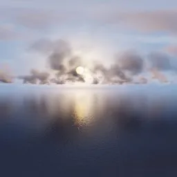 Cloudy Sunset sky