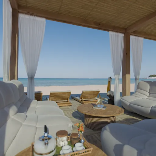 Beach gazebo